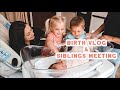 BIRTH VLOG FOR OUR THIRD BABY | NAME REVEAL &amp; SIBLINGS MEET FOR THE FIRST TIME