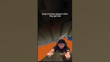 Keep inventory players when they get lost:           #funny #shorts #minecraft