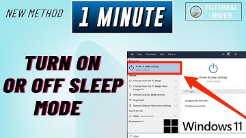 How to Turn on or Off Sleep Mode on Your Windows 11 [ Easy Steps ] 2025
