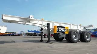 20ft 2 Axles Bogie Suspension Container Trailer | Skeleton Chassis Display