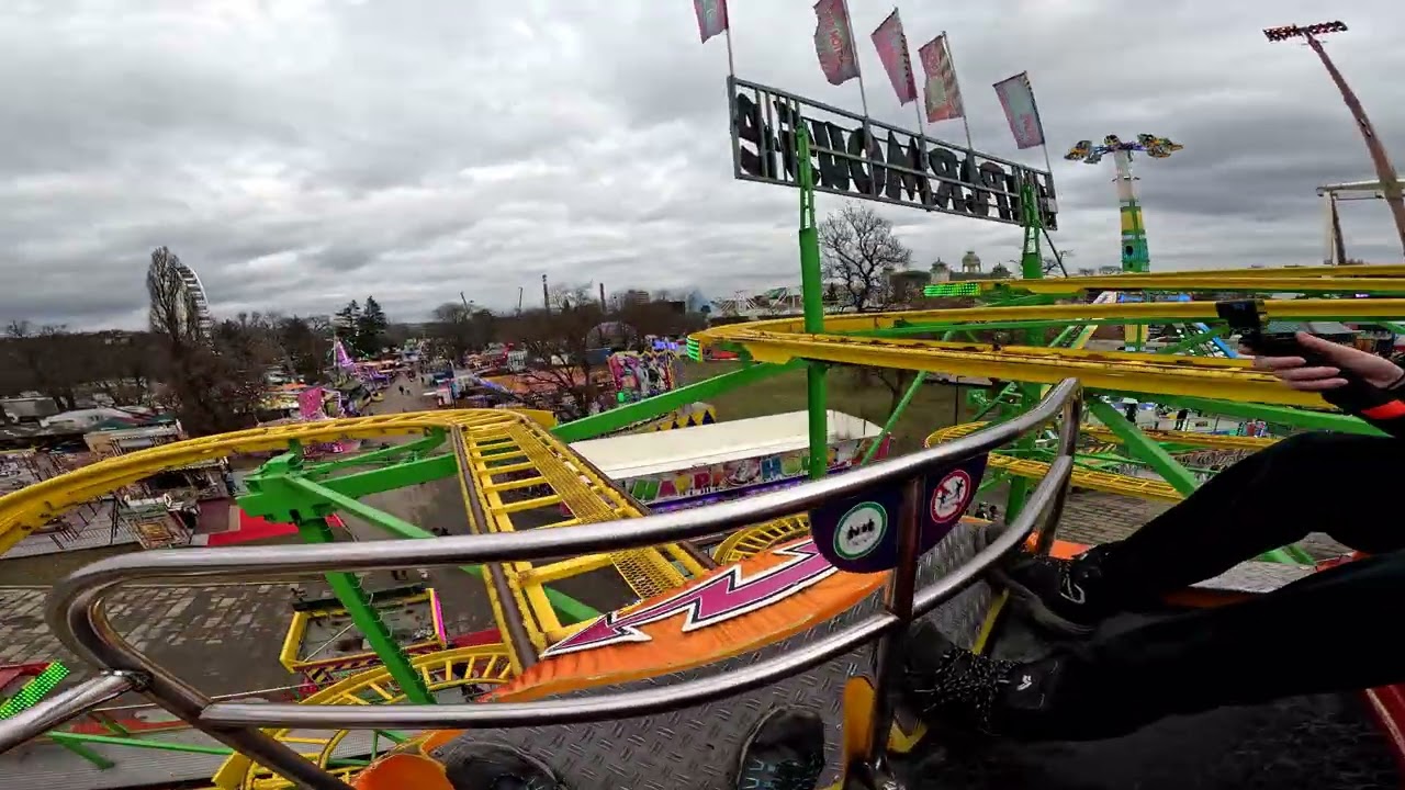 Matějská pouť 2026 atrakce SUPERMOUSE za jízdy (zahájení)