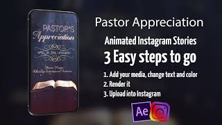 Pastor Appreciation TEMPLATE STORIES preview