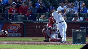 LAA@TEX: Arencibia blasts a solo homer to left field