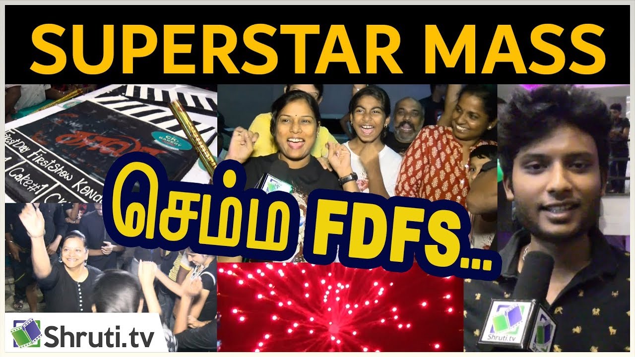 SuperStar Mass! Kaala FDFS celebration at Rohini SilverScreens | 