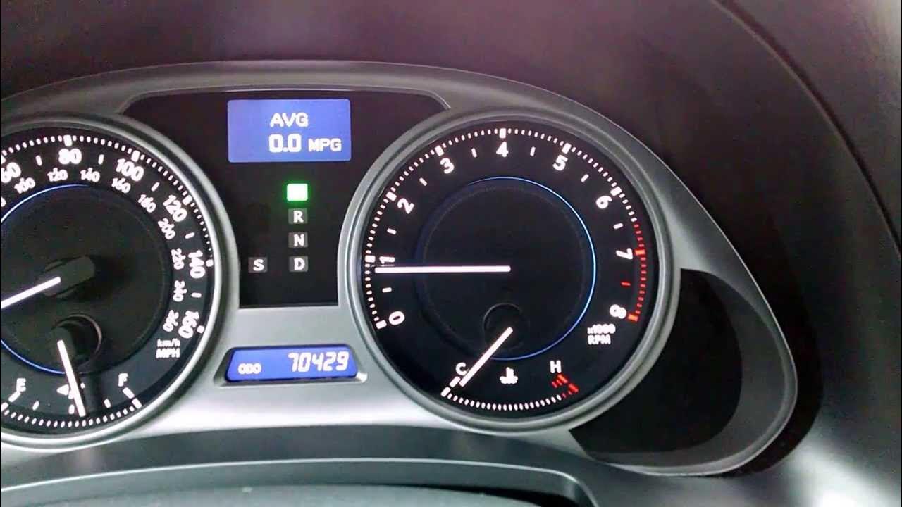Lexus IS 250 Steering Wheel "DISP" Button Display Explanation YouTube
