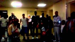 2014 Silver Gloves Regionals Sparing in basement