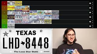Famous Ranking Every State License Plate Profile