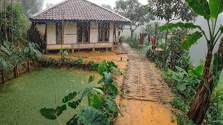 Ko Bisa Bikin Betah Hujannya Deras Banget Jalannya Becek Rumah Di Sawah Pedesaan Jawa Barat Garut