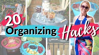 20 Organizing Dollar Store Hacks - Save Time & Money this Summer☀️🏖🤯