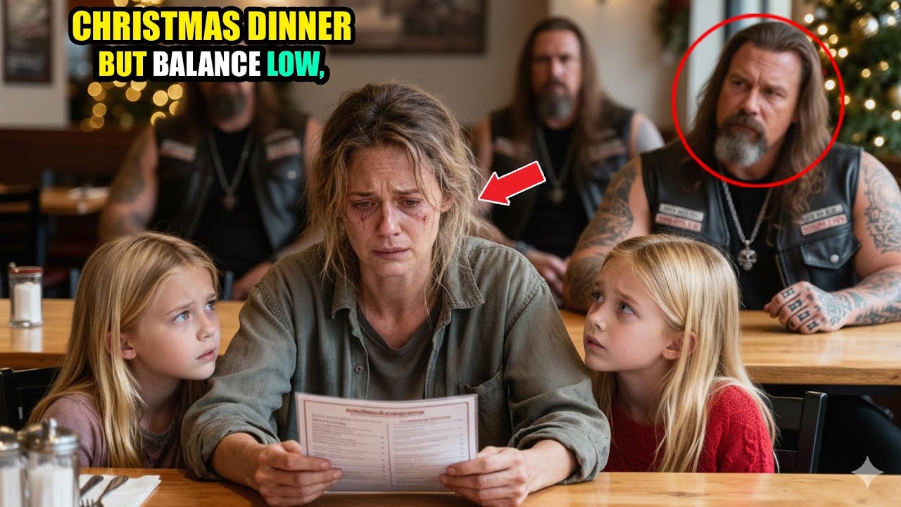 Poor Mom Takes Twins to Eat With $20 on Christmas Eve, Then Hells Angel Walks In And Stuns All…