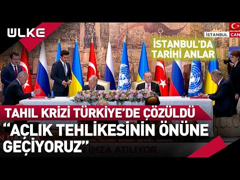 Dünyanın Gözü İstanbul'daydı! Tahıl Krizi Türkiye'de Çözüldü!