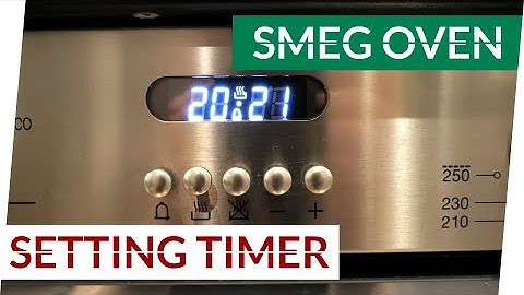 How to set the timer on Smeg oven