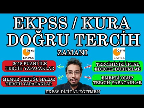 EKPSS DOĞRU TERCİH NASIL YAPILIR.KURA TERCİHİ.EKPSS TERCİH REHBERİ.EKPSS 2021 TERCİH KILAVUZU.EKPSS