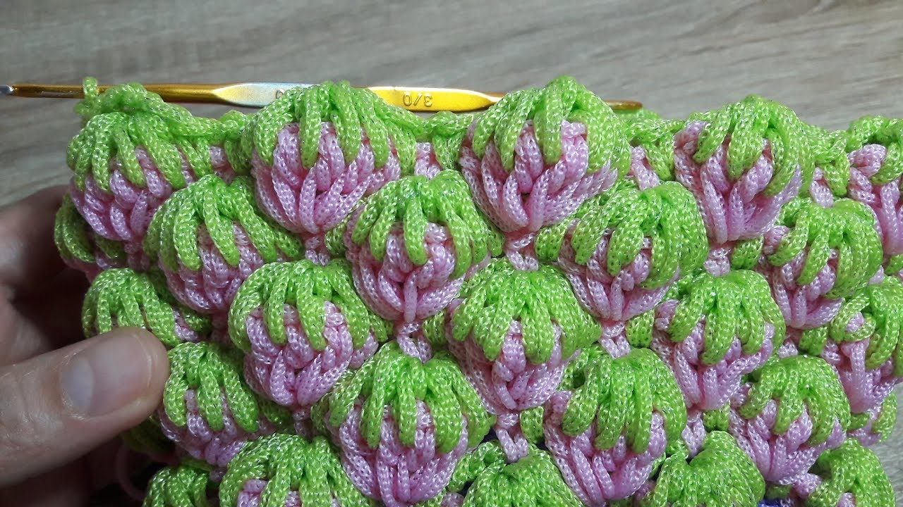 Crochet​ strawberry​ สอนถักลายสตรอเบอรี่ แบบเข้าใจง่ายๆ มือใหม่ก็ทำได้