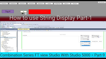FactoryTalk View Studio || String String Display gebruiken || Studio 5000 Logix Designer