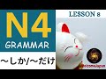 N4 ව්‍යාකරන (Grammar)〜しかසහ〜だけ- Lesson 8