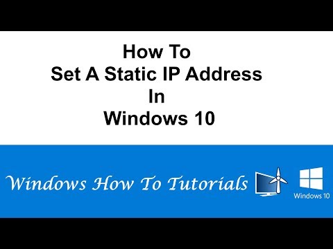How To Set A Static IP Address In Windows 10