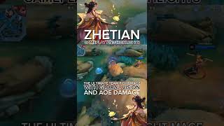 NO ONE ESCAPES! 🤯💀 Zhetian – Global Vision + AOE Damage Master ✨ #mobilelegends