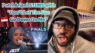 Putri Ariani STUNS with "Don't Let The Sun Go Down On Me" | Finals | AGT 2023 | REACTION!!!