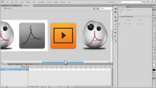 Flash cs 6 tutorial- Create a Horizontal Picture scroller , no actionscript