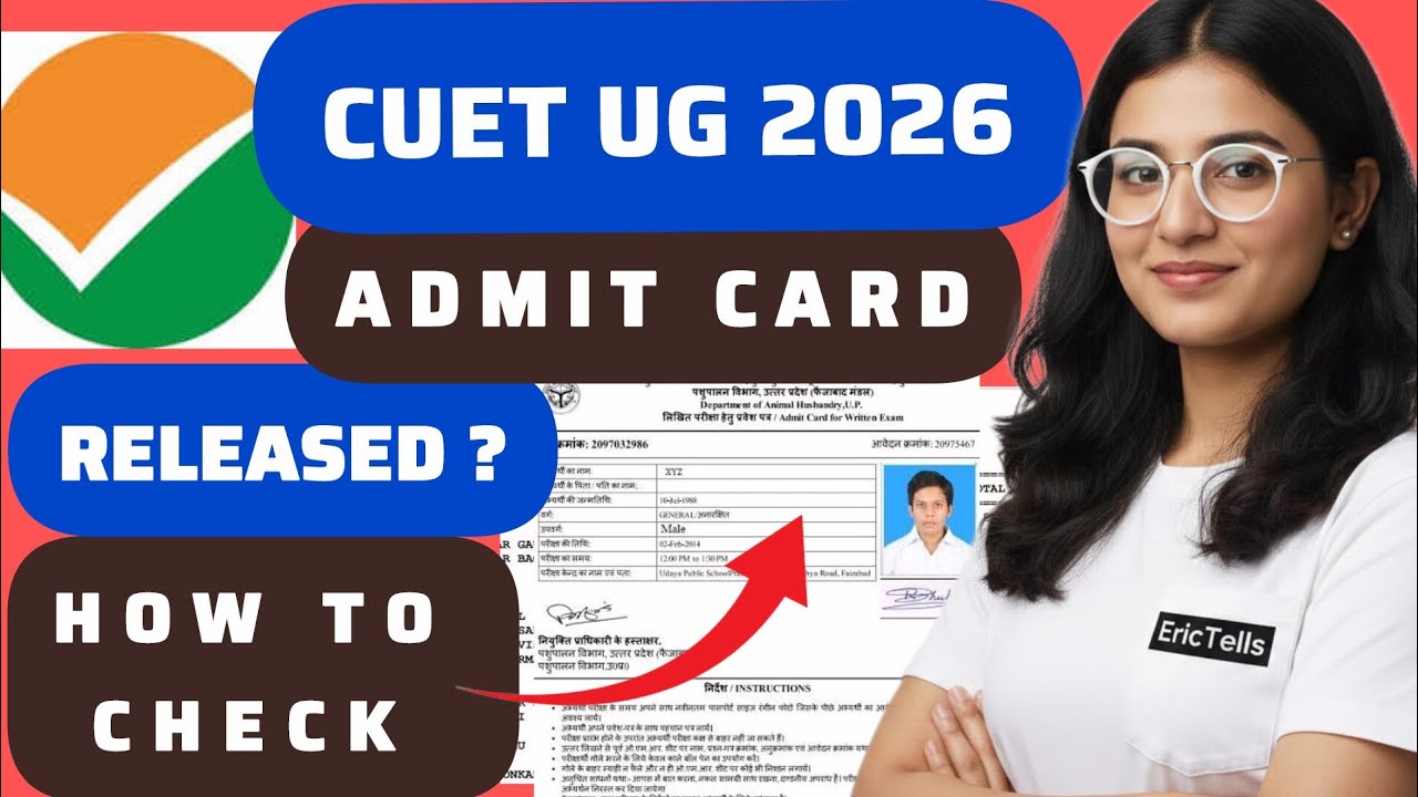 cuet ug admit card 2026 | cuet undergraduate hall ticket 2026