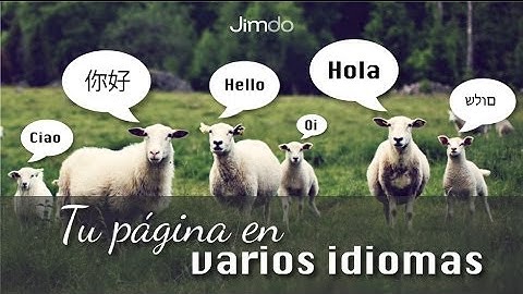 Crear una página en varios idiomas - Seminarios Jimdo