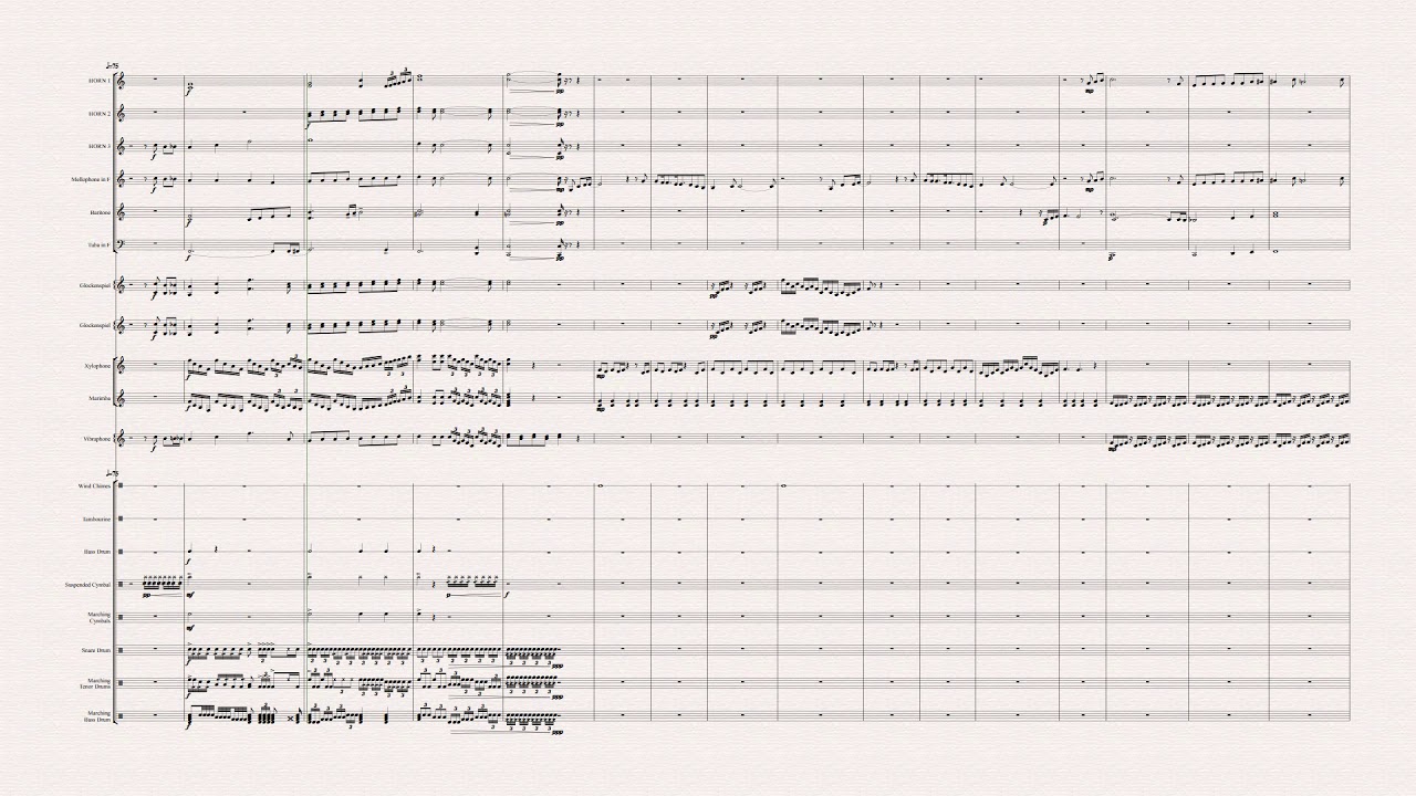 Kemesraan Partitur DrumBand/Marching Band Full score Arr. Nda_enp - Ilham