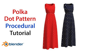 Create Polka Dot Pattern Procedurally in Blender | Easy Shader Nodes Tutorial - Blender  4.4