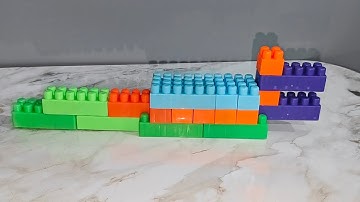 Satisfying Diy Building Blocks Crocodile 🐊| ASMR sound | Building Blocks ASMR | #asmr #asmrsounds