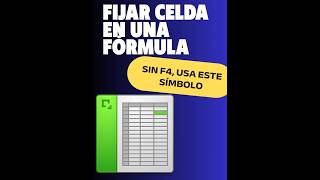 Cómo Fijar Celda en Fórmula Excel sin F4