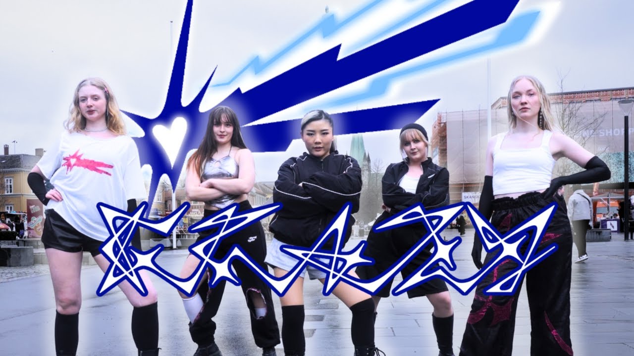Chromatic Dance Crew and CATCH performing a K-Pop in Public dance cover of LE SSERAFIM's 'CRAZY' in Norway.