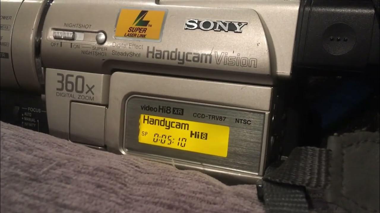Sony CCD-TRV87 Hi8 Handycam Loses It’s Mind - YouTube