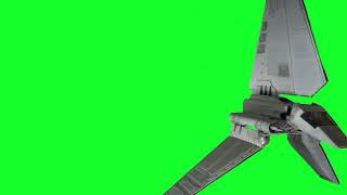 Imperial Lambda Cl T-4A Shuttle High Quality Green Screen Flyby Vfx
