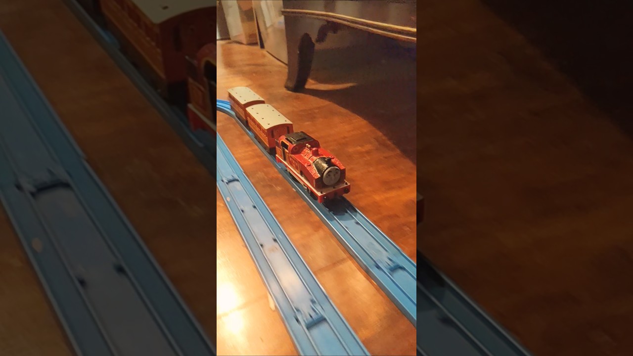 Ari pulling Annie & Clarabel 