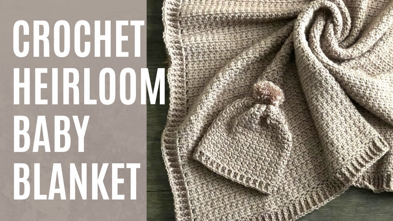 Modern Gender Neutral Crochet Baby Blanket - Free Pattern!