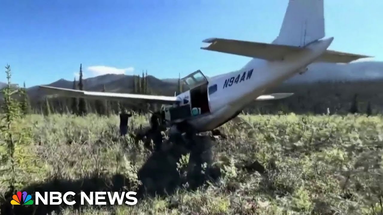 Plane’s emergency crash landing caught on camera