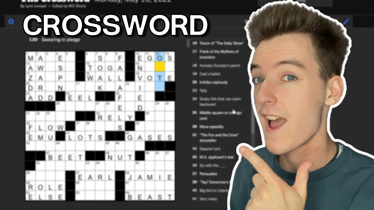 [ASMR] Relaxing Crossword Puzzle YouTube