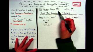 Finding the Domain of Composite Functions (Part 1 of 2)