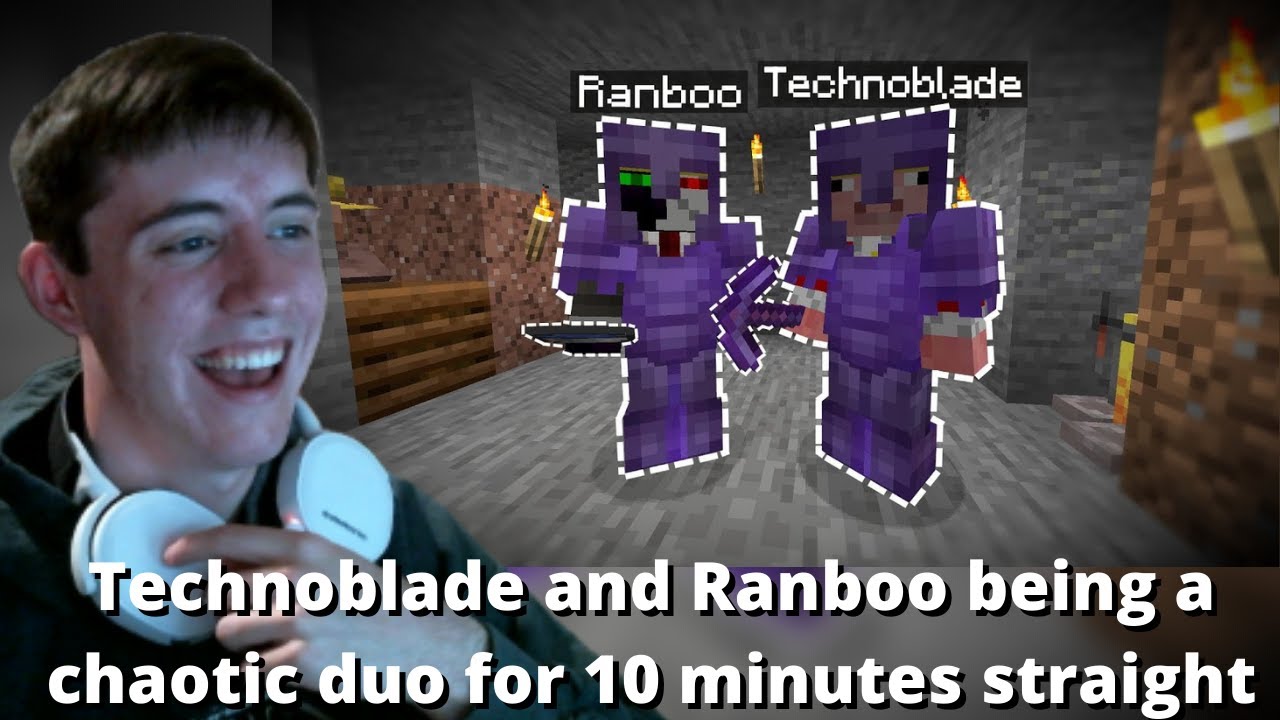 THE BEST DUO | Technoblade and Ranboo being a chaotic duo for 10 minutes straight - REACTION