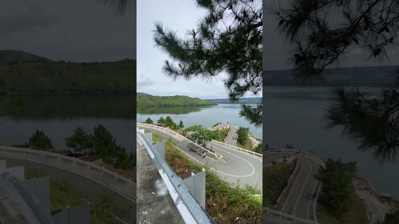 Keindahan jalan kelok di bukit sibea-bea samosir 