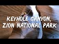 Rappelling and Canyoneering in Keyhole Slot Canyon in Zion National Park, Utah
