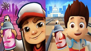 Subway surfers Aloha hawaii 🆚 Kooply run Map Comparison  screenshot 1