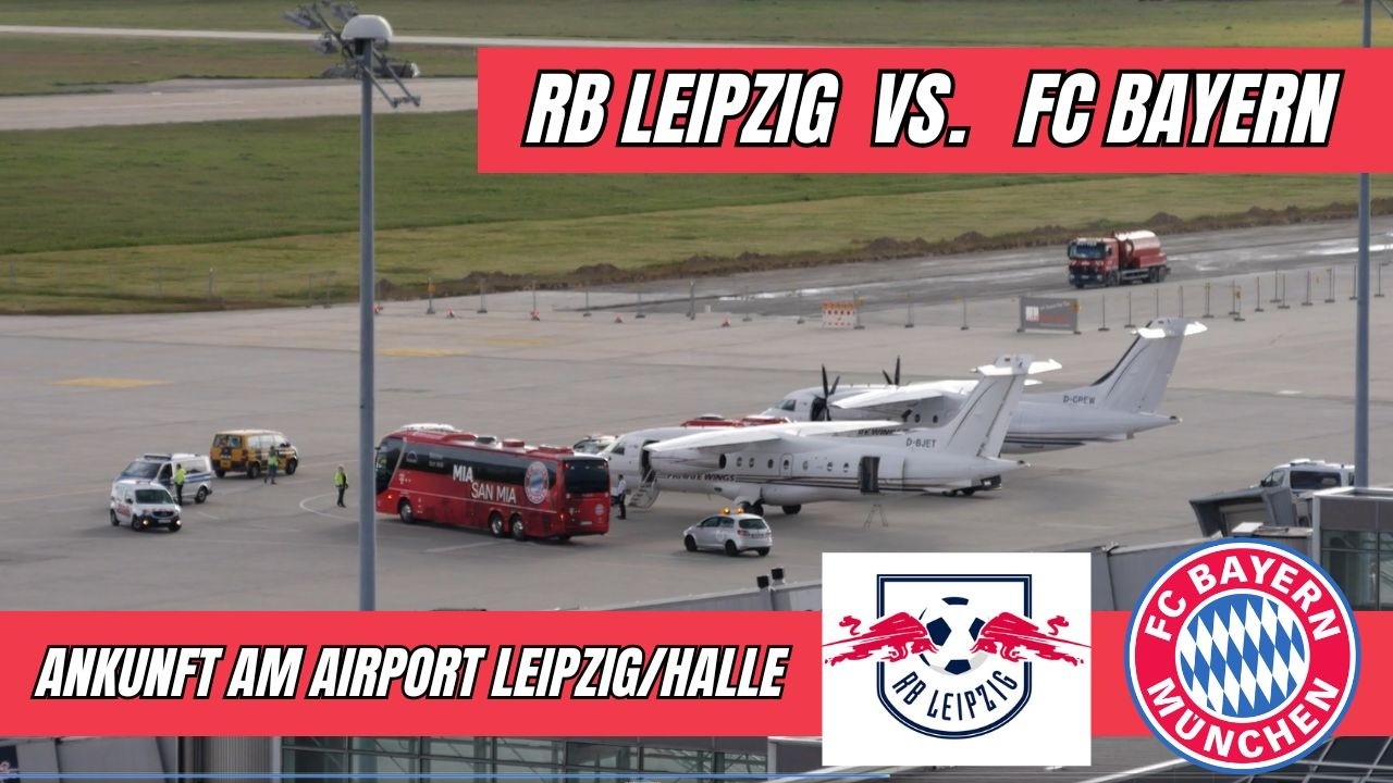 FC Bayern München l Ankunft am Flughafen / Airport Leipzig (LEJ) FCB vs. RB Leipzig 10.05.2019 HD