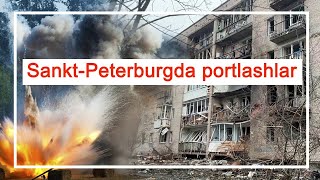 Ukrainaga Bosqin: 738-Kun | Sankt-Peterburgda Turar-Joy Binosida Portlash, Odessaga Dron Hujumi