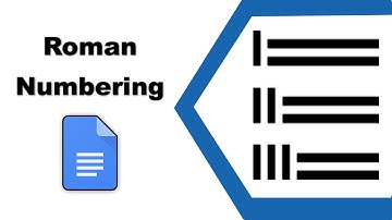 How to add Roman numeral numbering in google docs