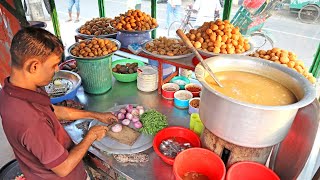 Special Egg Fuchka with Extreme Cutting & Making Skills | Bangladeshi Street Food