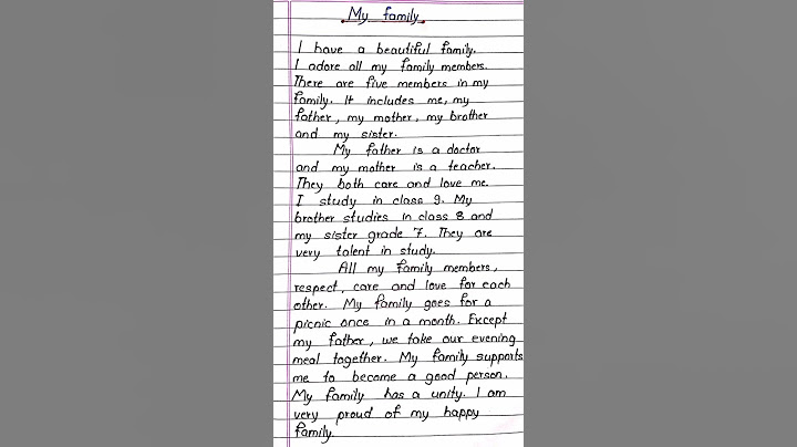 My Family Essay In English || Essay Writing In English || Writeology TV