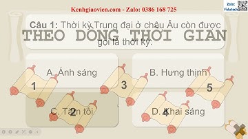 Trò chơi khởi động Lịch sử 7 CD bài 3: Phong trào Văn hoá Phục hưng | AI Lịch sử 7 CD