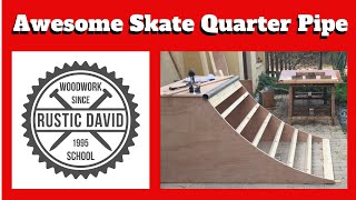 Build An Awesome Skateboard Quarter Pipe !! 1