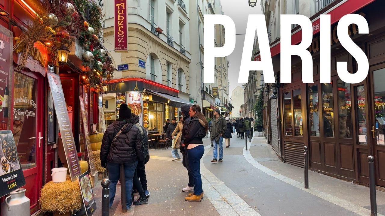 Paris LIVE 🇫🇷 | Walking Tour · Winter Streets & City Life